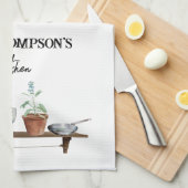 Linge De Cuisine Ustensiles de cuisine Retro vintage (Quart Plié)