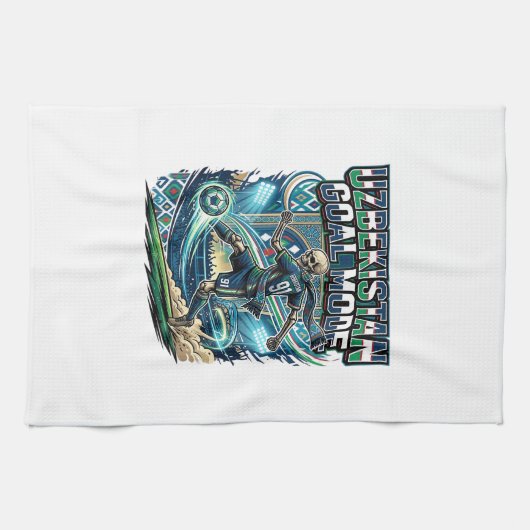 Linge De Cuisine Uzbekistan Mode de but squelette attaquant Nations (Horizontal)