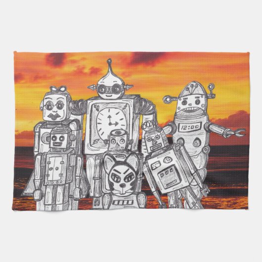 Linge De Cuisine Vacances 3 de robot (Horizontal)