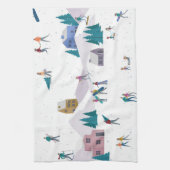 Linge De Cuisine Vacances des Alpes d'hiver : les gens actifs sans  (Vertical)