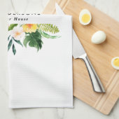 Linge De Cuisine Vacances d'été botanique tropicale (Quart Plié)