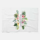 Linge De Cuisine Vacances d'été botanique tropicale (Horizontal)