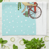 Linge De Cuisine Vacances d'hiver de recyclage de chien et (Plié)