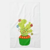 Linge De Cuisine Vacances d'hiver Noël Cactus Désert Sud-ouest (Vertical)