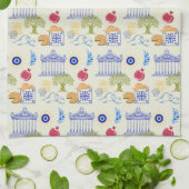 Linge De Cuisine Vacances en Grèce Minimalisme (Plié)