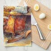 Linge De Cuisine Vacances Père Noël (Quart Plié)