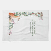 Linge De Cuisine Vacances Vacances Fox d'hiver Frame Noël (Horizontal)