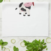 Linge De Cuisine Vache à Joyeux Noël (Plié)