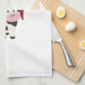 Linge De Cuisine Vache à Joyeux Noël (Quart Plié)