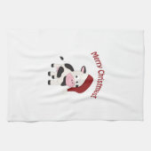 Linge De Cuisine Vache à Joyeux Noël (Horizontal)