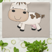 Linge De Cuisine Vache animée mignonne (Plié)
