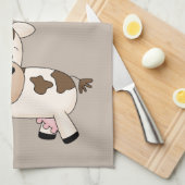 Linge De Cuisine Vache animée mignonne (Quart Plié)