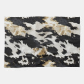 Linge De Cuisine Vache blanche noire (Horizontal)