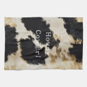 Linge De Cuisine Vache blanche noire (Horizontal)