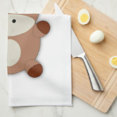 Linge De Cuisine Vache Brown mignonne (Quart Plié)