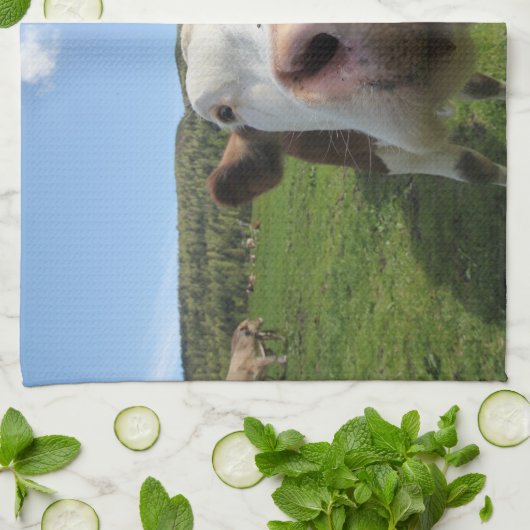 Linge De Cuisine Vache curieuse (Plié)