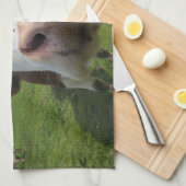 Linge De Cuisine Vache curieuse (Quart Plié)