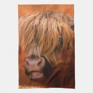 Linge De Cuisine Vache de Highland