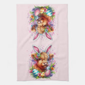 Linge De Cuisine Vache des Highlands de Pâques (Vertical)