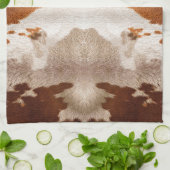 Linge De Cuisine Vache Kaleidoscope Cachée Motif (Plié)