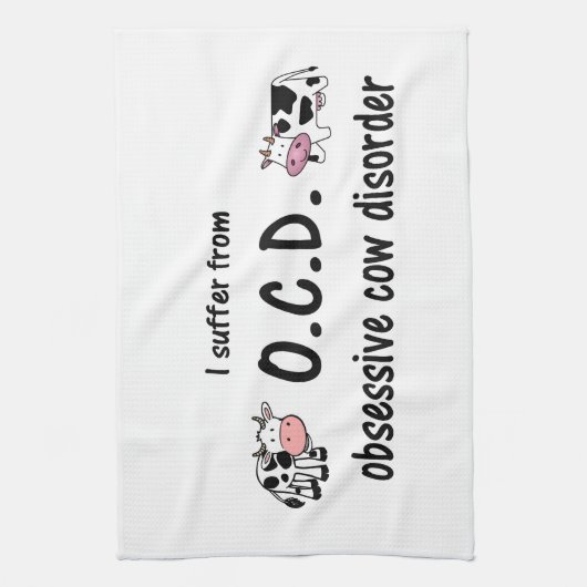 Linge De Cuisine Vache OCD (Vertical)