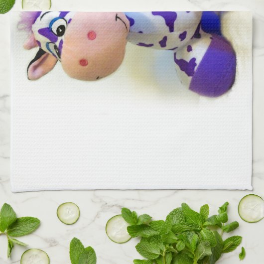 Linge De Cuisine Vache pourpre (Plié)