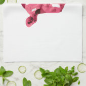 Linge De Cuisine Vache rose (Plié)