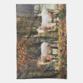 Linge De Cuisine Vaches en zone boisée (Vertical)
