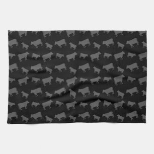 Linge De Cuisine Vaches noires