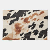 Linge De Cuisine Vachette animale à la crème Brown occidentale (Horizontal)