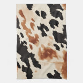 Linge De Cuisine Vachette animale à la crème Brown occidentale (Vertical)