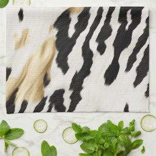 Linge De Cuisine Vachette blanche noire sud-ouest