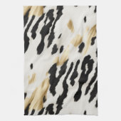 Linge De Cuisine Vachette blanche noire sud-ouest (Vertical)