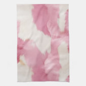 Linge De Cuisine Vachette blanche rose pâle (Vertical)