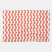 Linge De Cuisine Vague de corail Chevron du Queensland (Horizontal)
