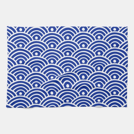 Linge De Cuisine Vague d'eau japonaise  (Horizontal)