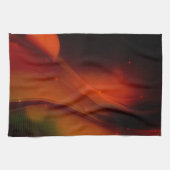 Linge De Cuisine Vague d'incendie (Horizontal)