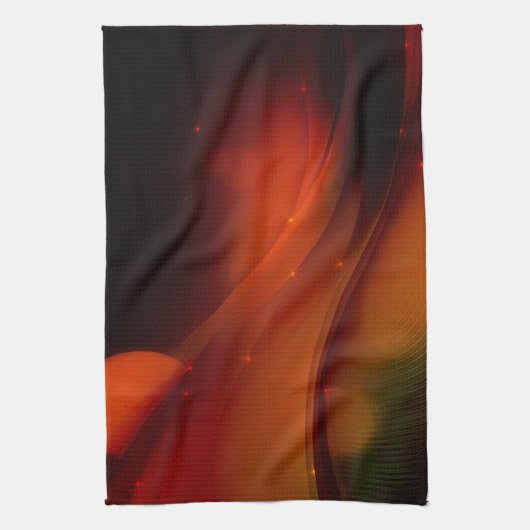 Linge De Cuisine Vague d'incendie (Vertical)