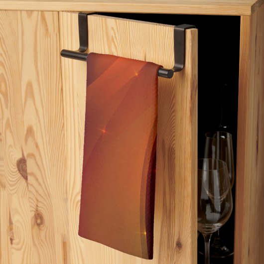 Linge De Cuisine Vague d'incendie (Pliage en tiers)