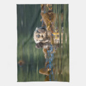 Linge De Cuisine Vague Louter de mer (Vertical)