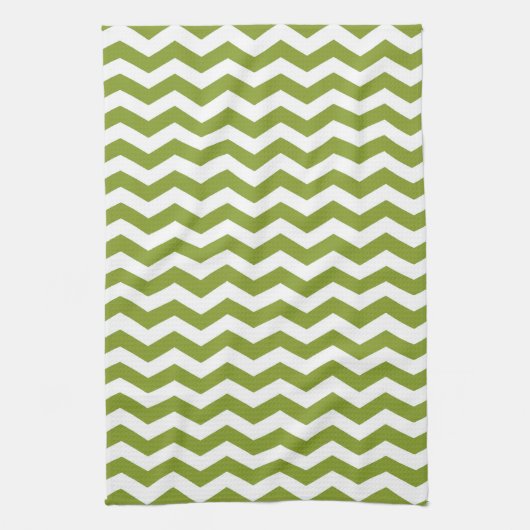 Linge De Cuisine Vague verte d'Ipanema Chevron (Vertical)