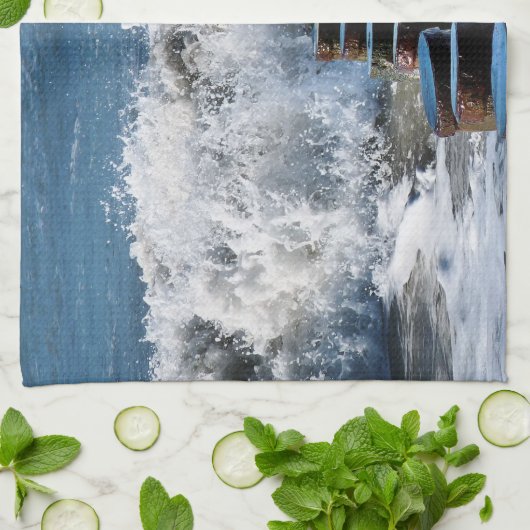 LINGE DE CUISINE VAGUES (Plié)