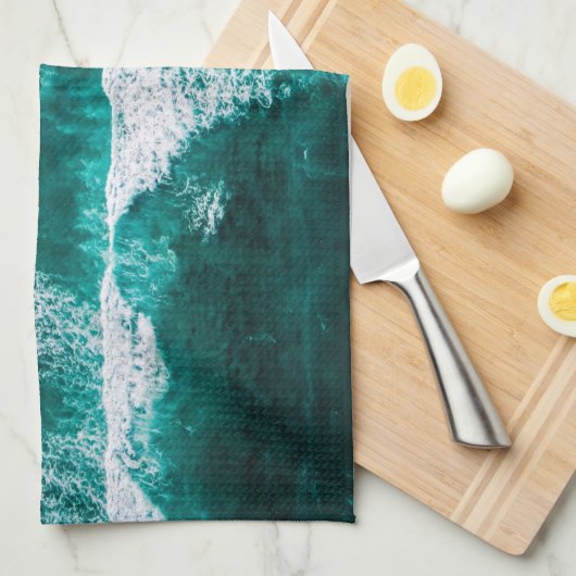 Linge De Cuisine Vagues (Quart Plié)