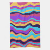 Linge De Cuisine Vagues Abstraites (Vertical)