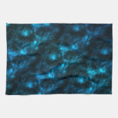 Linge De Cuisine Vagues Bleu Foncé (Horizontal)
