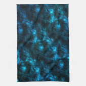 Linge De Cuisine Vagues Bleu Foncé (Vertical)