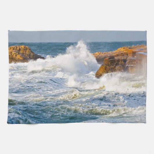 Linge De Cuisine Vagues de mer (Horizontal)