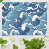 Linge De Cuisine Vagues de résumé (Plié)