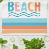 Linge De Cuisine Vagues de soleil La vie est meilleure à la plage (Plié)