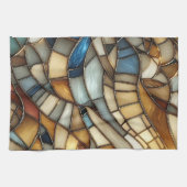 Linge De Cuisine Vagues en verre tendu (Horizontal)